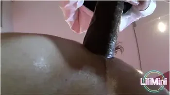 Lilimini - Girl Fucks Guy With A Very Huge Strapon Pegging