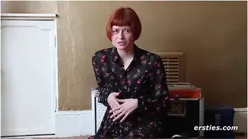 Hot Redhead Films Her First Solo Video