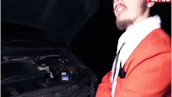 Petite German Girl Lullu Gun Offers Her Mouth And Pussy During Christmas