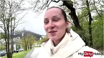 Amateur Gives A Public Blowjob To A Stranger