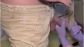 Play Tongue And Finger Handjob With Cum In My Mouth