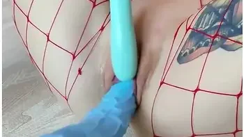 Getting Pounded And Cumming Hard And Sticky With A Fuck Machine And Alien Cock