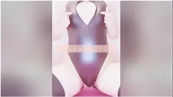 Waist Swing Nipple Masturbation With Lewd Leotard