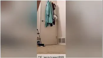 Asian Changing In Her Room