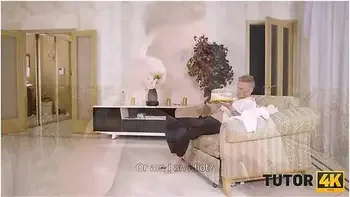 Student 18+ Brings Chemistry Tutor A Cake And Fucks Her Instead With Blue Wave And Martin Spell