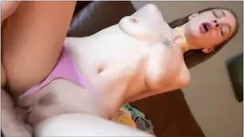 Little Step Sis Gives Me A Lap Dance - Alex Adams And Brunette Babe