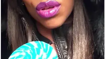 Sugar Baby - Asmr - Sucking Licking Moaning - Leather Jacket - Ebonylovers