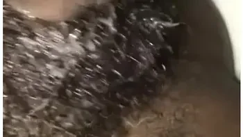 Fetish Extremely Hairy Creamy Ebony Pussy