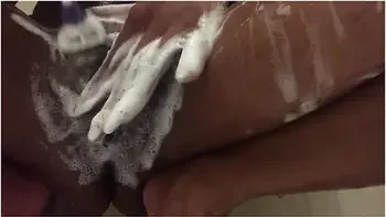 Shaving My Hairy Pussy - Long Lips