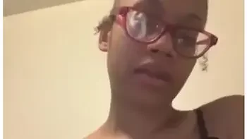 Cute Light Skin Ebony Giving Joi