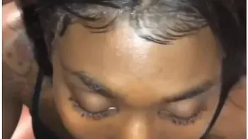 Gorgeous Ebony Giving Pretty Head