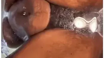 Curly Milky Wet Cunt On A Oily Chair Slipping And Sliding In Plastic Dick