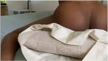 Horny Ebony Teen 18+ Luna Nash Cums Hard After Humping Pillow