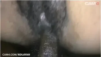 Big Black Cock Creamy Handjob, Wet Pussy Fucked In Doggystyle