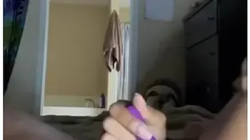 Ebony Babe Oils Up And Plugs Her Butt