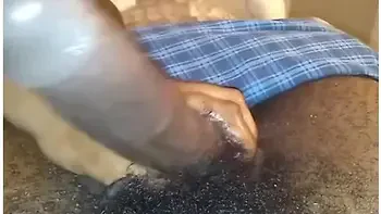 Moisturized Handjob Feels Much Better When Ebony Does It!!!!! #big&black