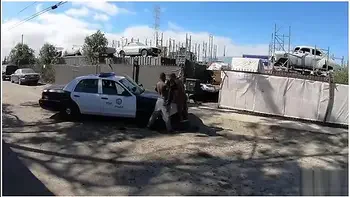 Sheena Ryder is a dirty cop that gets fucked by three BBC