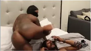 Two Bubble Butt Ebony Chicks Share Bbc