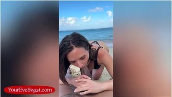 Big Tits Nympho Eve Sweet Stretched Wide By Bbc Troy Francisco In Public Beach