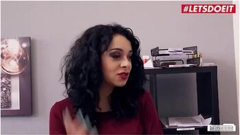 Secretary Khadisha Latina Fucks Her Boss To Keep Him Happy