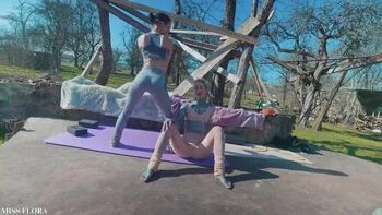 JOI POV Yoga Pants Stretching with Tattooed Neighbor Anuskatzz