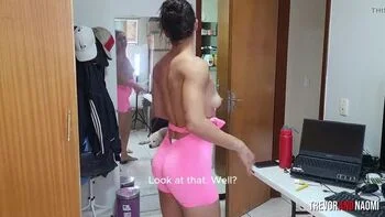 Amateur Brunette Latina Gets Fucked After Workout - Hairy Pussy Doggy Style Missionary