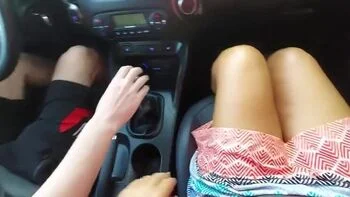 Stepmom Teases Step Son In Car With High Heels Morning Fuck