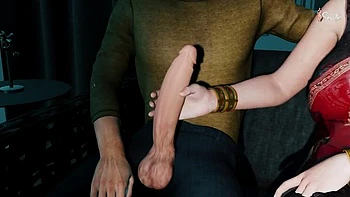 Desi Indian Stepmom Fucks Stepson's Friend in Bedroom - Hot MILF Seduction