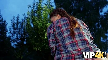 Cheating Redhead Charlie Dean Blowjob Outdoor POV Sex with Big Cock