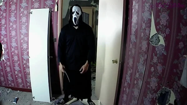 The scream guy is looking for the slutty witch to fuck her!