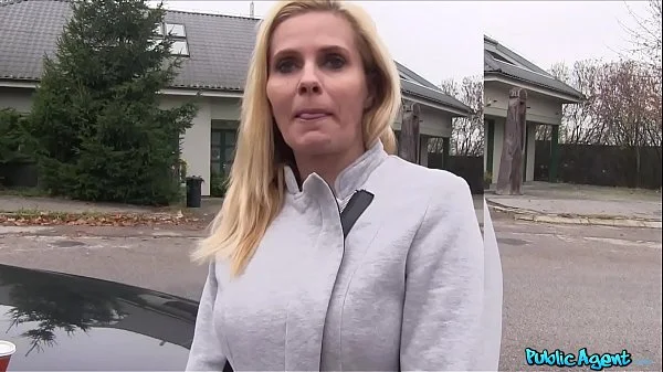 Public Agent Blonde MILF with Big Boobs Fucks a Stranger for Cash