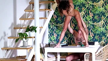 Petite Skinny Brunette Dani Gets Fucked While Reading - Magia Rosa Blowjob & Pussy Eating