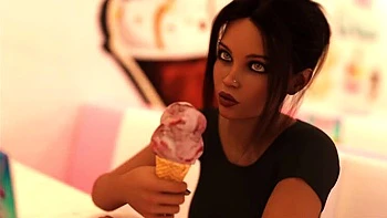 Lesbian Pizza Delivery Sex with Big Tits Stepmom & Stepsister Outdoor Public Fuck