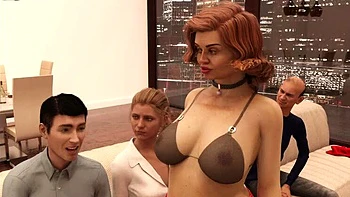 Granny Belinda gives exotic lap dance to old man Gerald in front of group gangbang