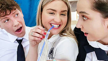 Serena Avery College Truth Or Dare Blowjob Facial Cum Eating Slutty Teen