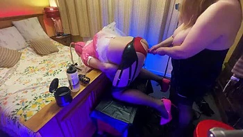 Jenna Blue Dominates Sissy Maid Tiffany with Deep Anal Strapon - Dirty Talk & Gaping Ass