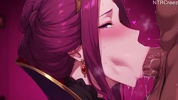 Queen Cheats on King with Peasant - Hot Anime MILF NTR Voiced Fuck