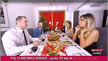 Vittoria Dolce - Unbelievable Christmas Dinner With Blowjob Under The Table