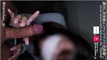 A Beautiful Japanese Woman Gives A Blowjob On The Balcony And Gets A Huge Cumshot In Her Mouth!