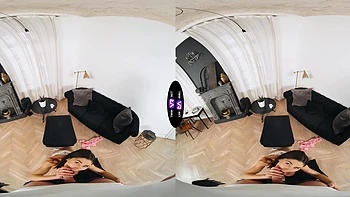A sexy yoga teacher leads to a hot sex session in vr