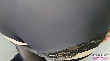 Amateur BBW Wife Locked in Shipping Container - Homemade Cheating MILF with Big Natural Tits