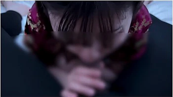 Intense Blowjob In A Chinese Dress