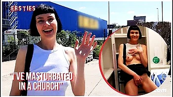 Sexy Delfine Does Naughty Things Inside The Store