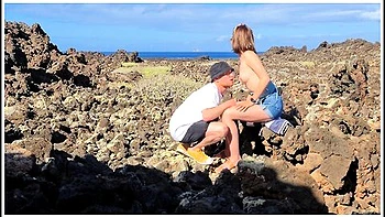 Made In Canarias In A Perfect Blowjob In Such A Beautiful Place, Couple Naemyia