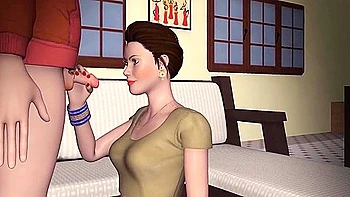 Desi Stepmom Made Me Fuck Her Hard ( With Hindi Audio )