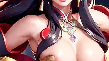 Japanese Girls Big Boobs In Temple (ai Models) With Car Toon