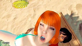 Nami Relieving Stress At The Beach - 3d Animation By Virtualheaven