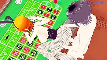 One Piece In Nami (bunny Girl) And I Have Intense Sex In The Casino Hentai