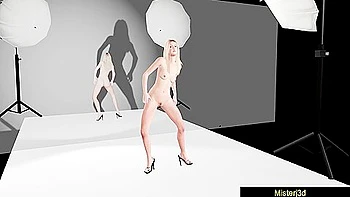 3d Animated And Blonde Teens - Dakotas First Nude Model Audition