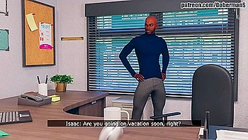 Dark Skin Boss Fucks Married Secretary In Black Stockings In The Office